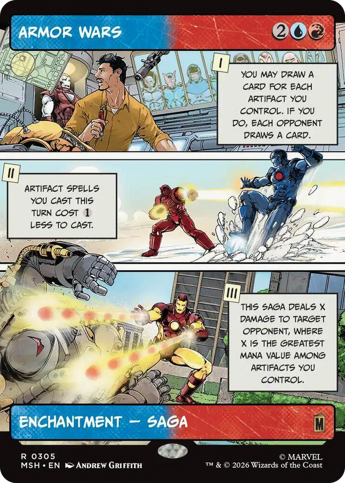 Armor Wars (Borderless) #305 R - Marvel Super Heroes Pokemon card