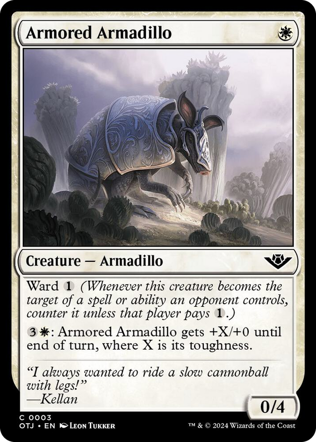 0003 Armored Armadillo C Outlaws of Thunder Junction