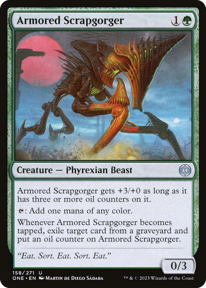 Armored Scrapgorger #158 U - Phyrexia: All Will Be One Pokemon card
