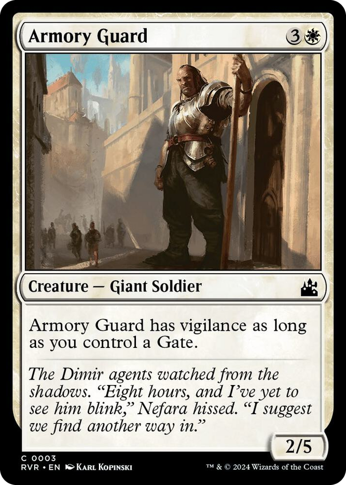 Armory Guard #3 C - Ravnica Remastered Pokemon card
