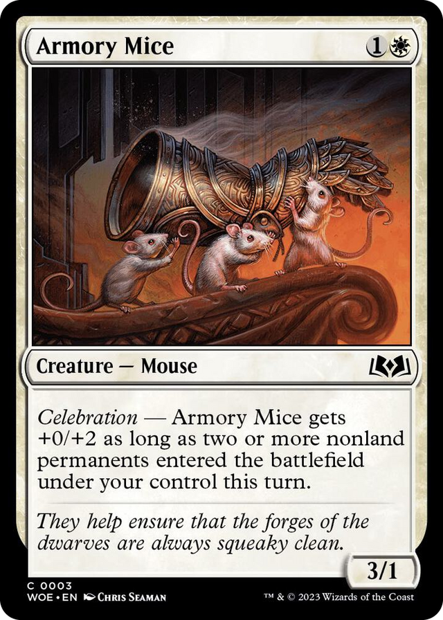0003 Armory Mice C Wilds of Eldraine