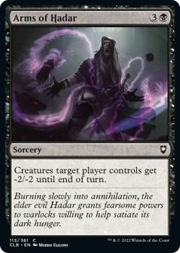 Arms of Hadar #113 C - Commander Legends: Battle for Baldur's Gate Pokemon card
