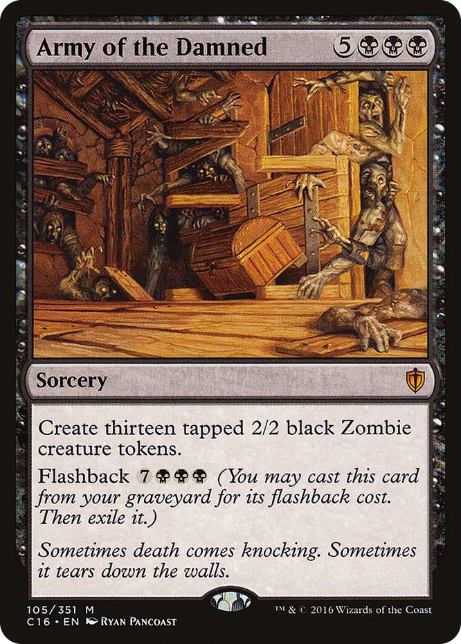 Army of the Damned #105 M - Commander 2016 Pokemon card