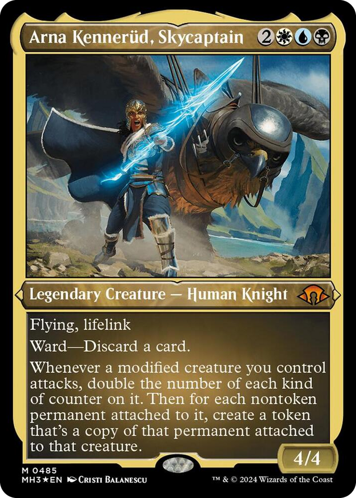 Arna Kennerud, Skycaptain (Foil Etched) #485 M - Modern Horizons 3 Pokemon card