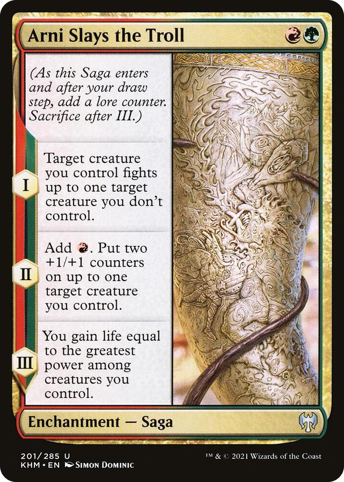0201 Arni Slays the Troll U Kaldheim