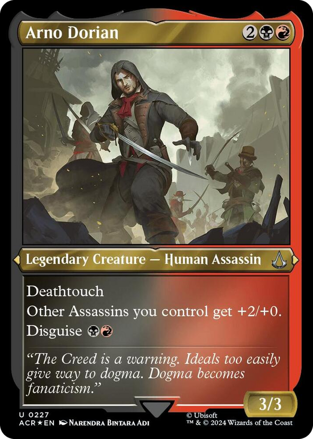 0227 Arno Dorian (Foil Etched) U Universes Beyond: Assassin's Creed