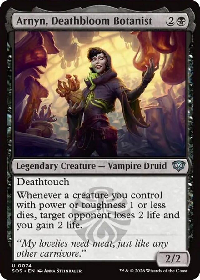 0074 Arnyn, Deathbloom Botanist U Secrets of Strixhaven