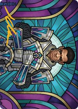 0043 Aron, Benalia's Ruin Art Card (Gold-Stamped Signature) S Art Series: Dominaria United