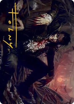 0033 Arrogant Outlaw Art Card (Gold-Stamped Signature) S Art Series: Innistrad: Midnight Hunt