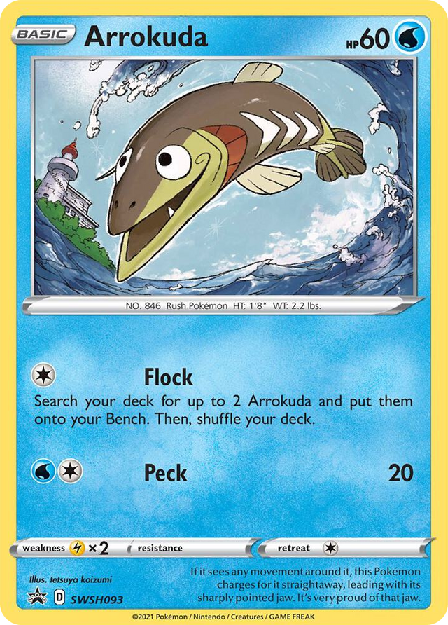 0093 Arrokuda - SWSH093 Promo Sword & Shield Promo Cards