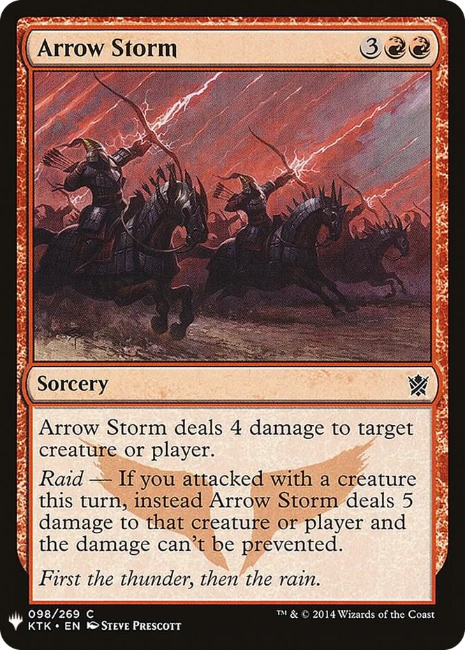 0098 Arrow Storm C The List Reprints