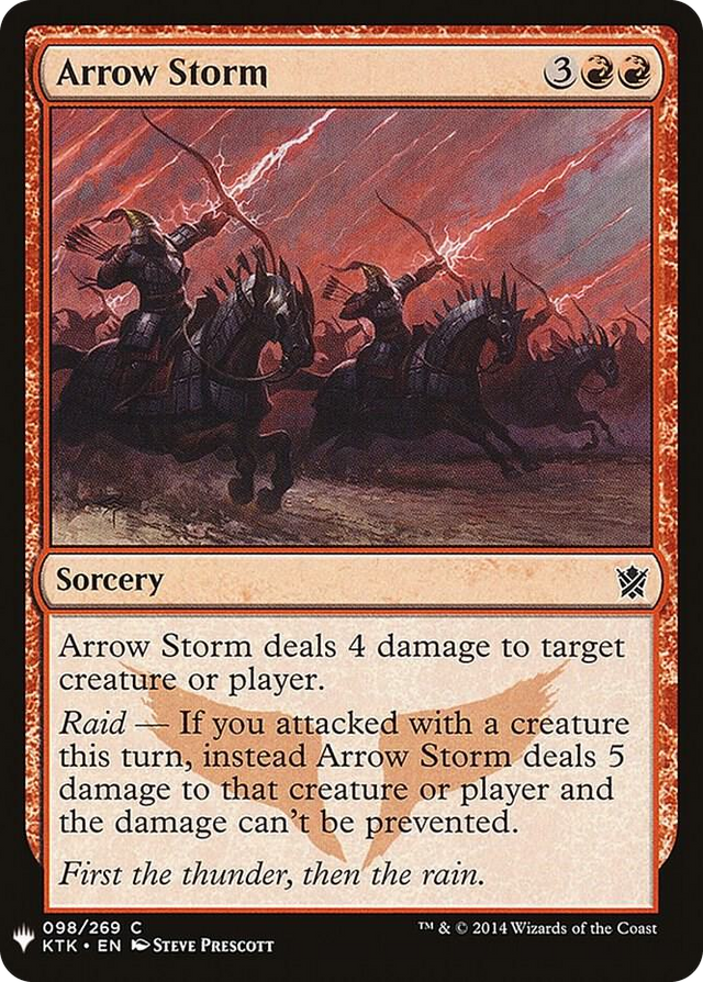 0098 Arrow Storm C The List Reprints
