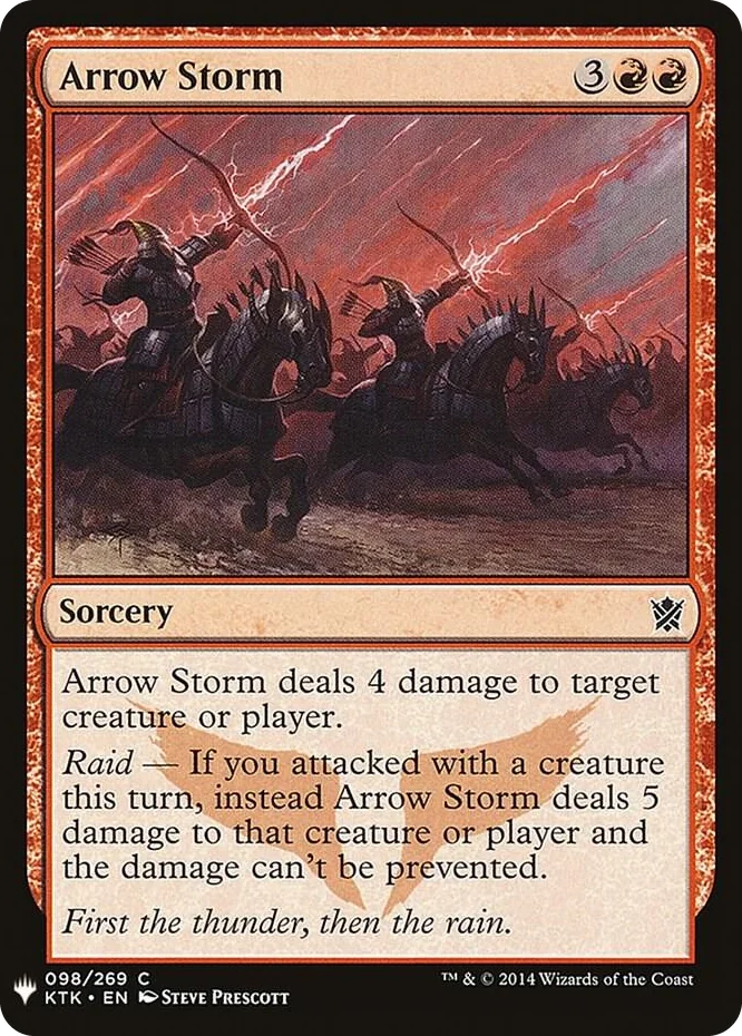 0098 Arrow Storm C The List Reprints