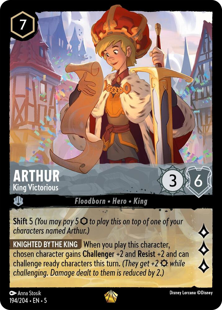 0194 Arthur - King Victorious Legendary Shimmering Skies