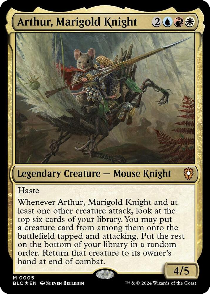 0005 Arthur, Marigold Knight M Commander: Bloomburrow