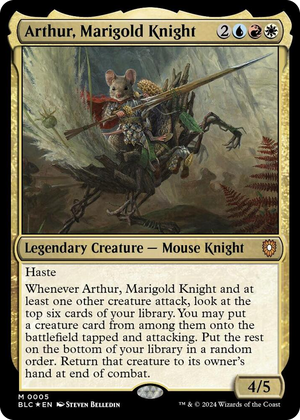 0005 Arthur, Marigold Knight M Commander: Bloomburrow