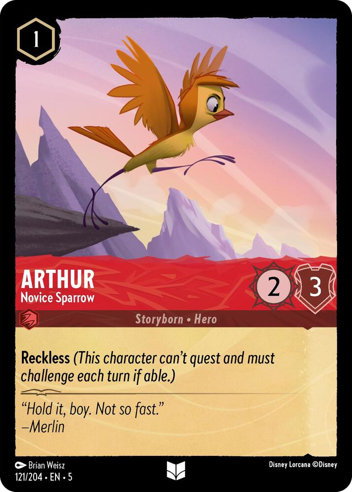 0121 Arthur - Novice Sparrow Uncommon Shimmering Skies