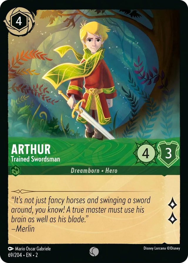 0069 Arthur - Trained Swordsman Common Rise of the Floodborn