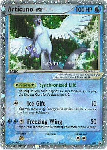 0032 Articuno ex - 032 (EX Collector's Window Tins) Promo Nintendo Promos