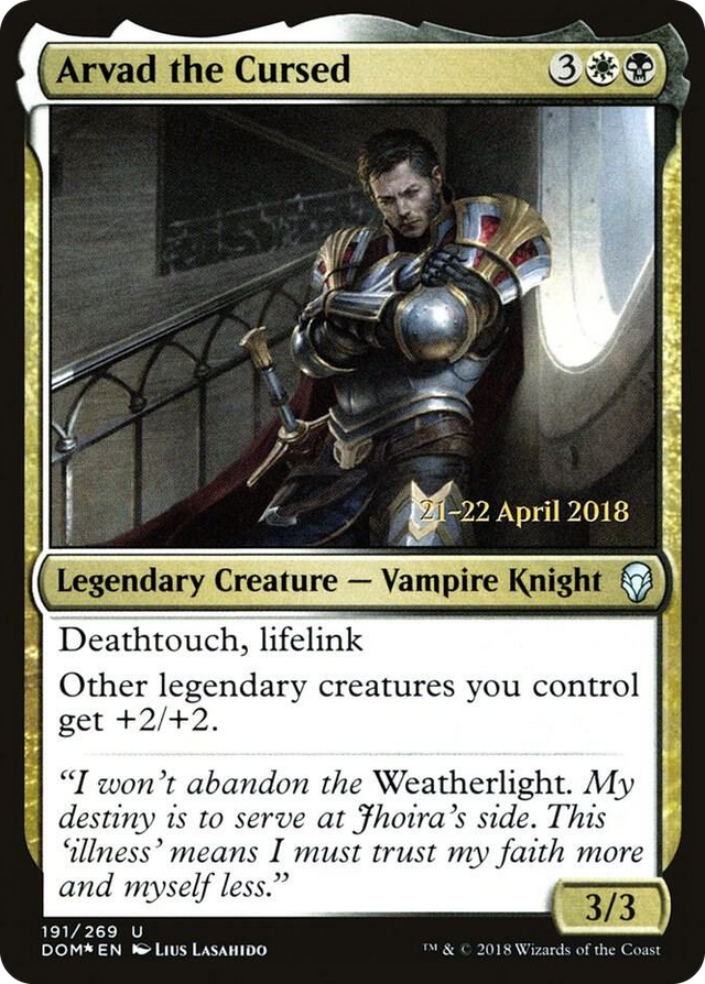 0191 Arvad the Cursed U Prerelease Cards