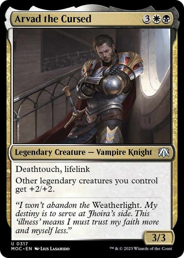 Arvad the Cursed #317 U - Commander: March of the Machine Pokemon card