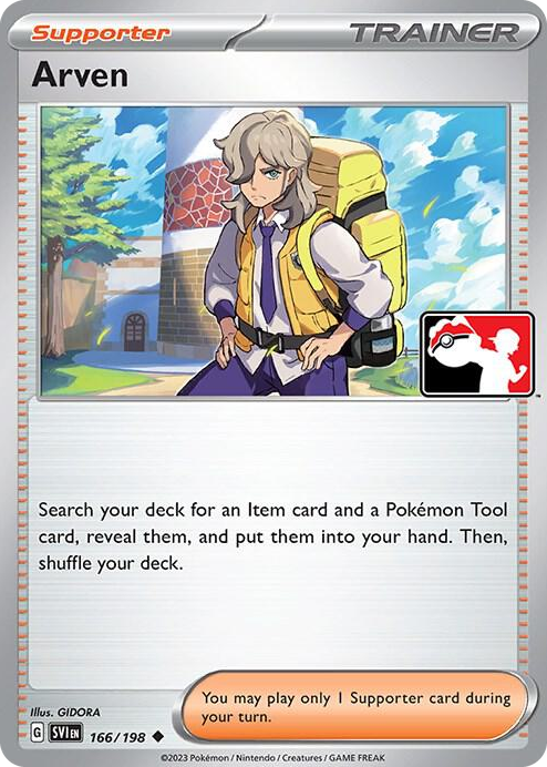 0166 Arven Uncommon Prize Pack Series Cards