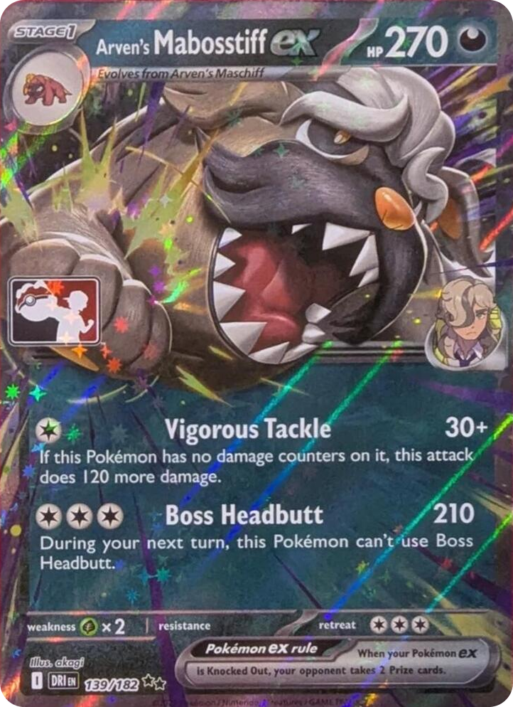 0139 Arven's Mabosstiff ex Double Rare Prize Pack Series Cards
