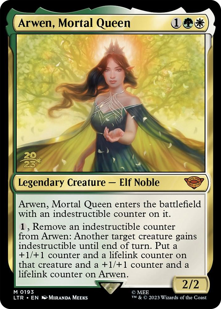 0193 Arwen, Mortal Queen M Prerelease Cards