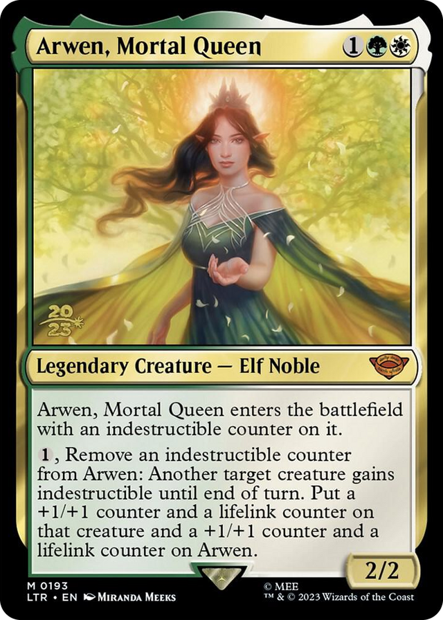 0193 Arwen, Mortal Queen M Prerelease Cards