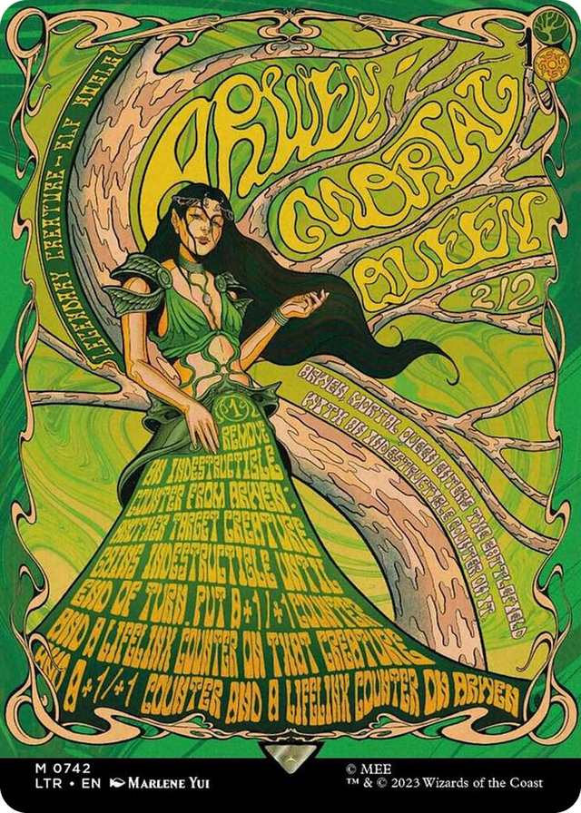 0742 Arwen, Mortal Queen (Borderless Poster) M Universes Beyond: The Lord of the Rings: Tales of Middle-earth