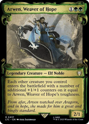 0437 Arwen, Weaver of Hope (Showcase Scrolls) R Commander: The Lord of the Rings: Tales of Middle-earth