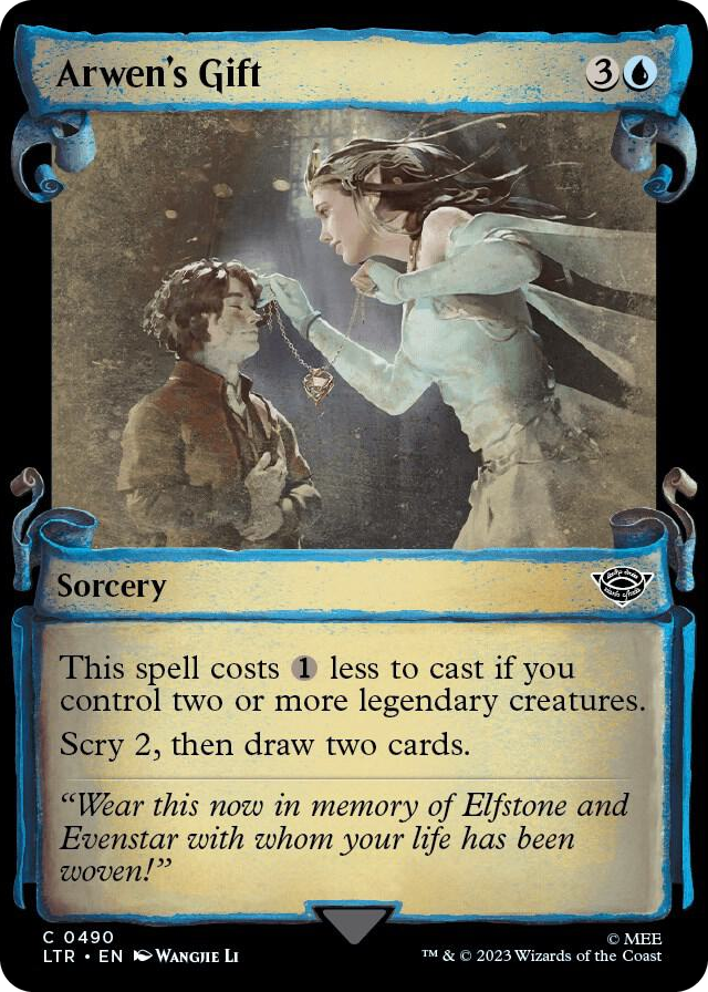 Arwen's Gift (Showcase Scrolls) #490 C - Universes Beyond: The Lord of the Rings: Tales of Middle-earth Pokemon card