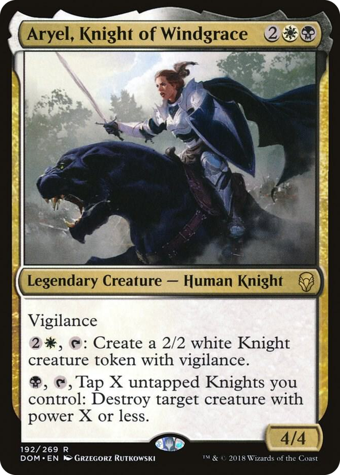 0192 Aryel, Knight of Windgrace R Dominaria
