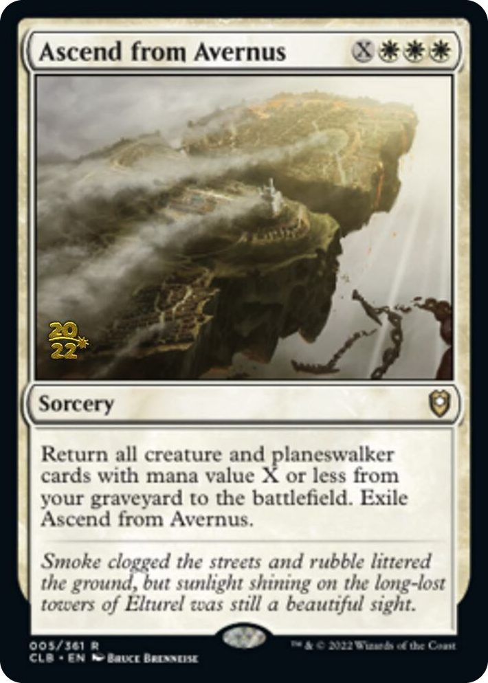 0005 Ascend from Avernus R Prerelease Cards