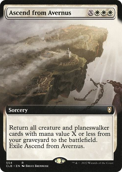 Ascend from Avernus (Extended Art) #554 R - Commander Legends: Battle for Baldur's Gate Pokemon card