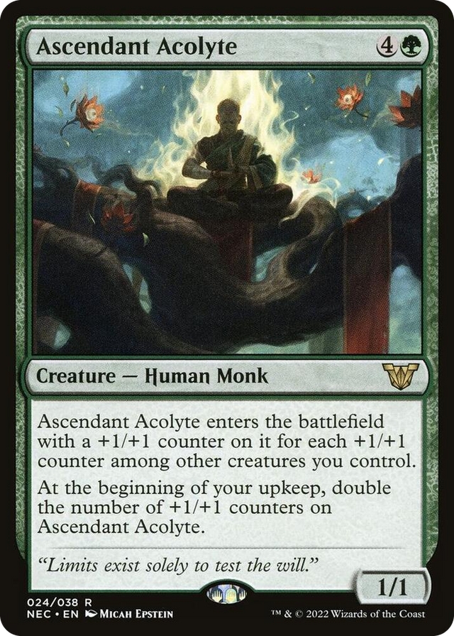 0024 Ascendant Acolyte R Commander: Kamigawa: Neon Dynasty