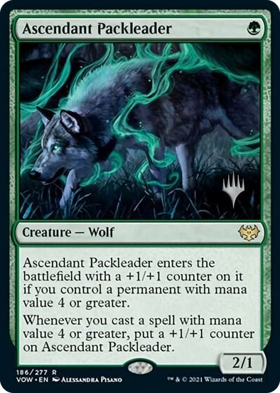 0186 Ascendant Packleader R Promo Pack: Innistrad: Midnight Hunt