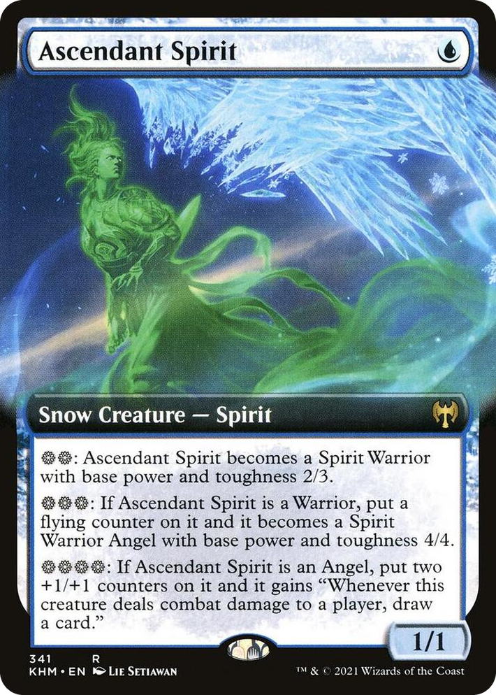 0341 Ascendant Spirit (Extended Art) R Kaldheim