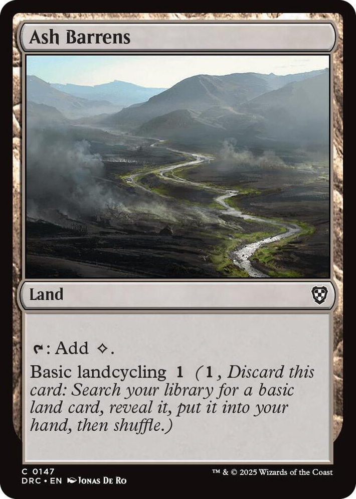 0147 Ash Barrens C Commander: Aetherdrift