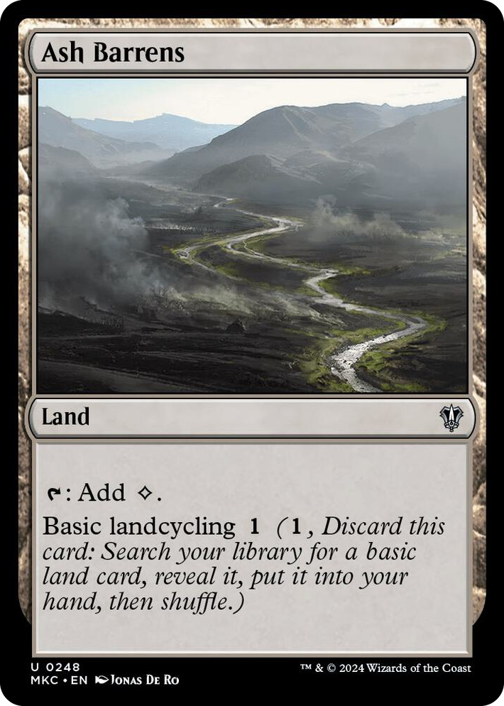 0248 Ash Barrens U Commander: Murders at Karlov Manor