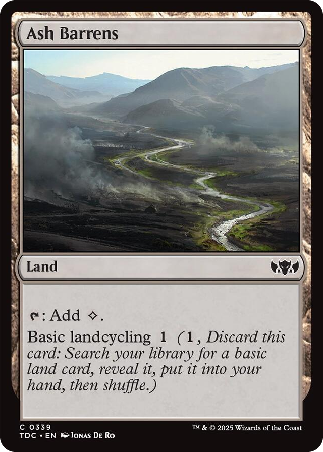 0339 Ash Barrens C Commander: Tarkir: Dragonstorm