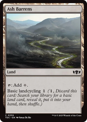 0339 Ash Barrens C Commander: Tarkir: Dragonstorm