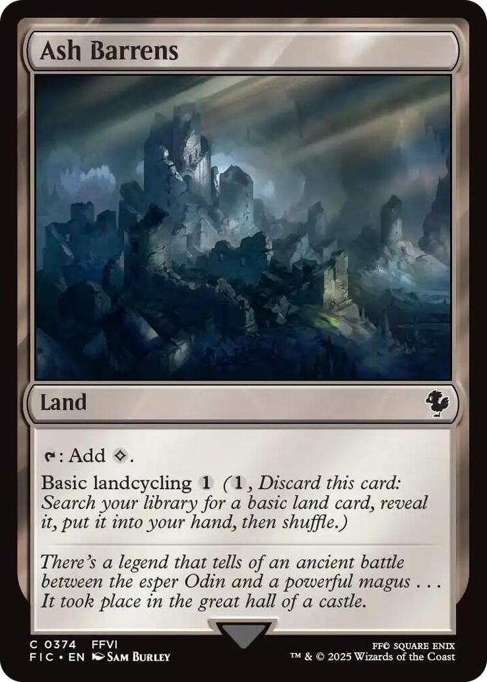 0374 Ash Barrens C Commander: FINAL FANTASY