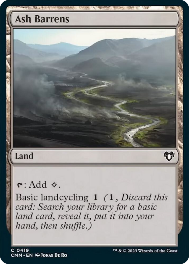 0419 Ash Barrens C Commander Masters