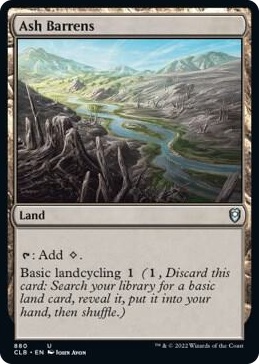 Ash Barrens #880 U - Commander Legends: Battle for Baldur's Gate Pokemon card