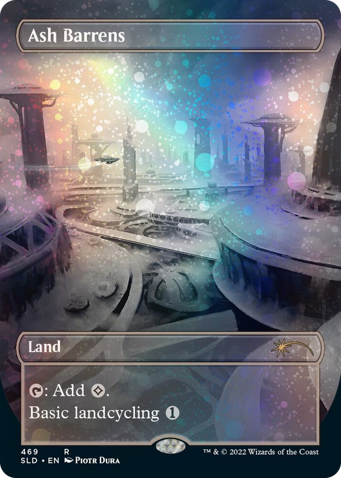 Ash Barrens (Borderless) (Galaxy Foil) #469 R - Secret Lair Drop Series Pokemon card
