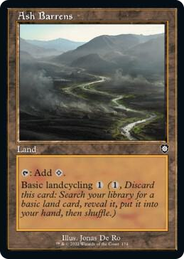 0174 Ash Barrens (Retro Frame) C Commander: The Brothers' War