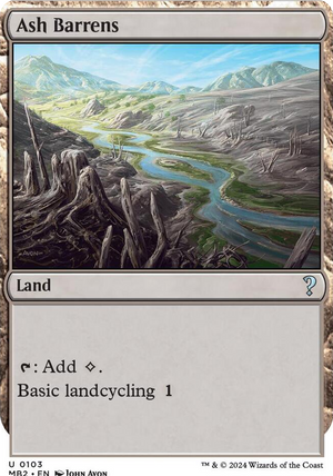 0103 Ash Barrens (White Border) U Mystery Booster 2