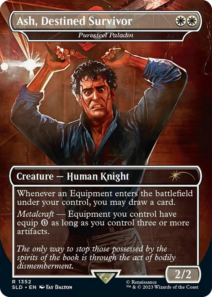 Ash, Destined Survivor - Puresteel Paladin #1352 R - Secret Lair Drop Series Pokemon card