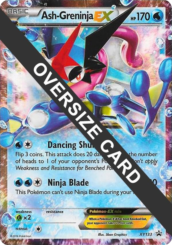 XY133 Ash-Greninja EX - XY133 (XY Black Star Promos) Promo Jumbo Cards